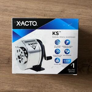 X-ACTO Silver Manual Pencil Sharpener
